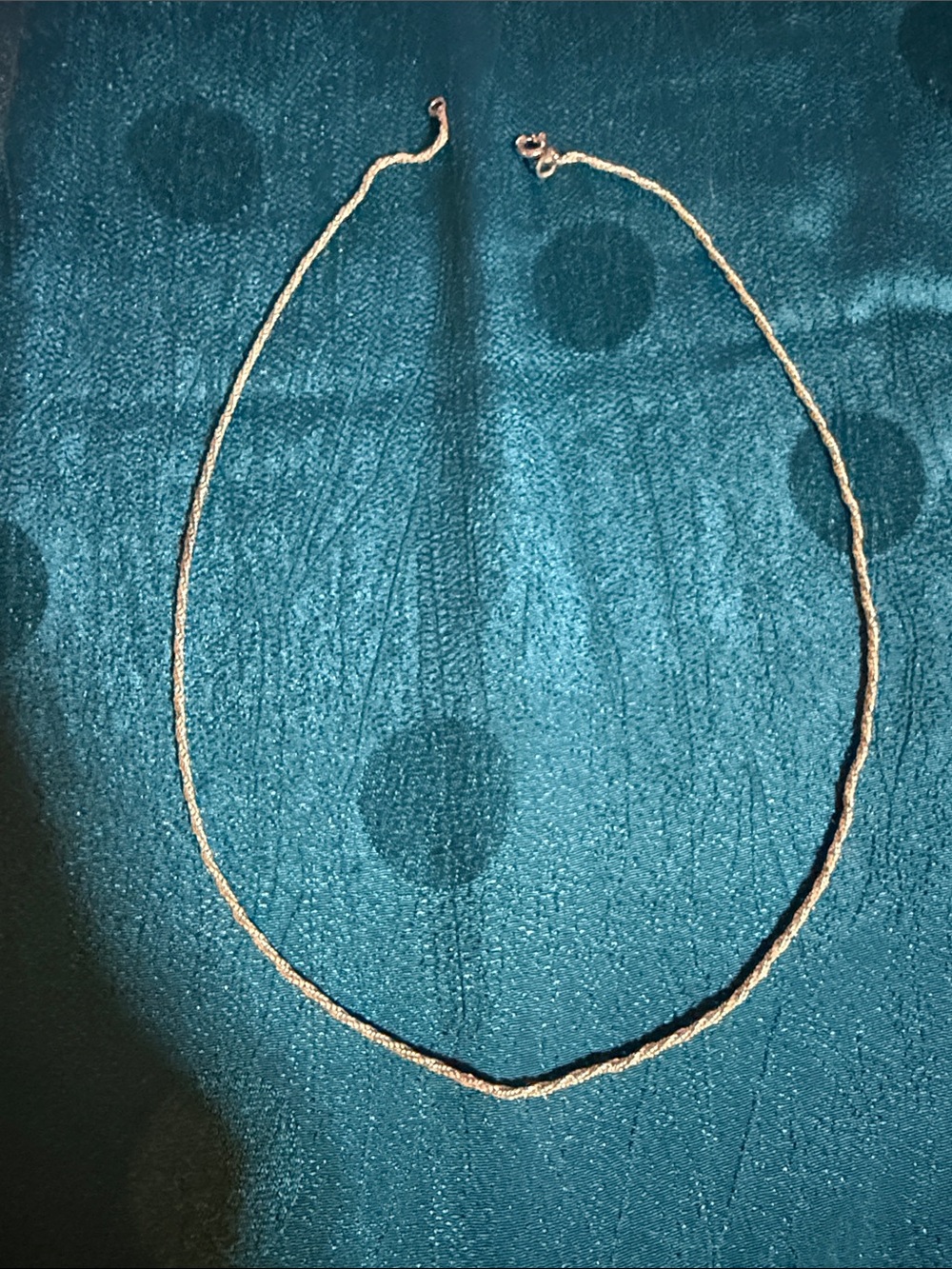 Sterling silver twisted rope chain neck necklace
